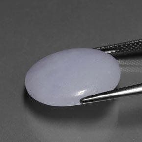 Jadeíta Lavanda natural de 13.72 ct, Corte Redondo, Translúcido