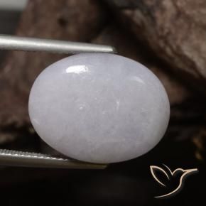 Jadeíta Verde medio natural de 12.78 ct, Ovalada, Opaco