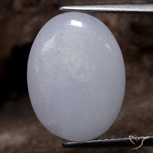 9.68ct Natural Gris Jadeíta, Ovalada, Translúcido