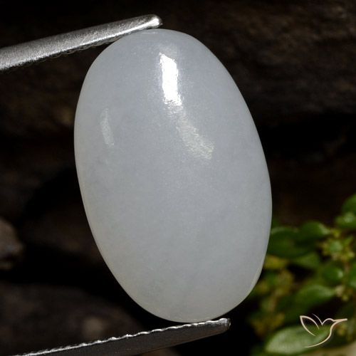7.83ct Natural Verde medio Jadeíta, Ovalada, Translúcido