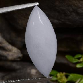 Jadeíta gris natural de 5,21 ct, marquesa, translúcido