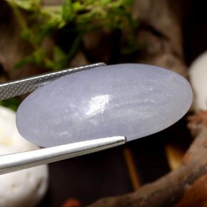 Jadeíta Violeta claro natural de 28.17 ct, Corte Óvalo, Translúcido