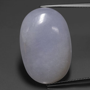 Jadeíta Lavanda natural de 22.23 ct, Corte Óvalo, Translúcido