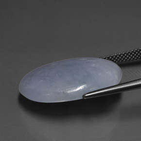 Jadeíta Lavanda natural de 19.74 ct, Corte Óvalo, Translúcido