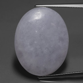 Jadeíta azul natural de 20,64 ct, corte óvalo, translúcido