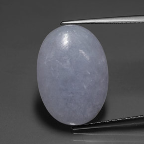 Jadeíta azul natural de 14,80 ct, corte óvalo, translúcido