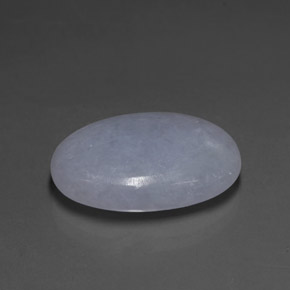 Jadeíta azul natural de 14,80 ct, corte óvalo, translúcido