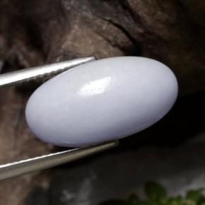 Jadeíta violeta natural de 12,42 ct, corte óvalo, translúcido