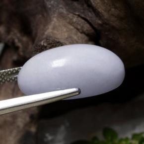 Jadeíta violeta natural de 12,42 ct, corte óvalo, translúcido
