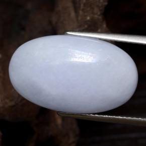 Jadeíta Violeta claro natural de 14.33 ct, Corte Óvalo, Opaco