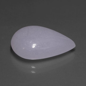 Jadeíta azul natural de 11,48 ct, en forma de pera, translúcido
