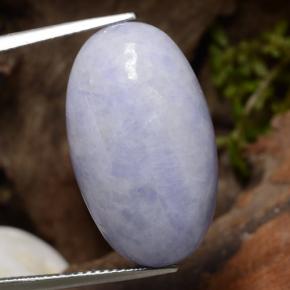 Jadeíta Violeta claro natural de 23.85 ct, Corte Óvalo, Opaco