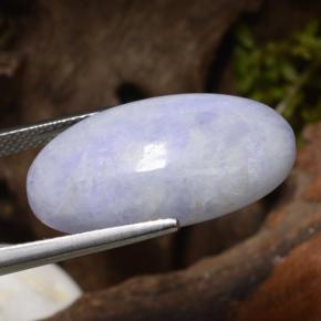 Jadeíta Violeta claro natural de 23.85 ct, Corte Óvalo, Opaco