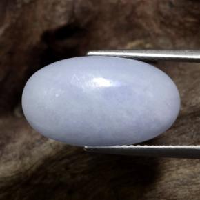 Jadeíta Violeta claro natural de 10.94 ct, Corte Óvalo, Opaco