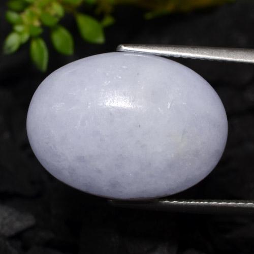 Jadeíta violeta natural de 16,31 ct, corte óvalo, translúcido