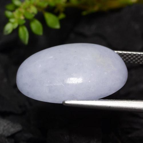 Jadeíta violeta natural de 16,31 ct, corte óvalo, translúcido