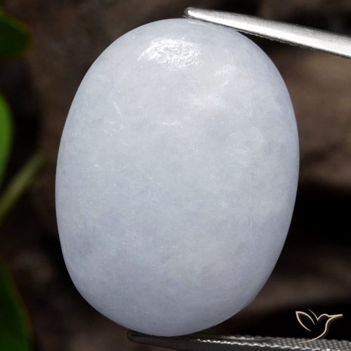 38.02ct Natural Gris Jadeíta, Ovalada, Opaco