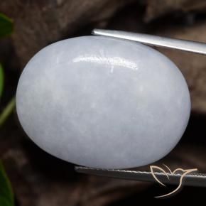 Jadeíta Gris natural de 38.02 ct, Ovalada, Opaco