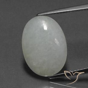 8.42ct Natural Verde medio Jadeíta, Ovalada, Opaco