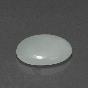 Jadeíta verde natural de 7,02 ct, corte óvalo, opaco