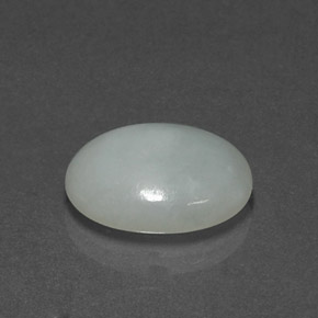Jadeíta verde natural de 7,49 ct, corte óvalo, opaco