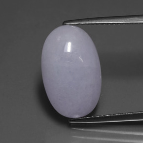 Jadeíta azul natural de 8,65 ct, corte óvalo, opaco