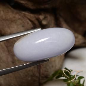 Jadeíta Gris natural de 10.44 ct, Ovalada, Translúcido