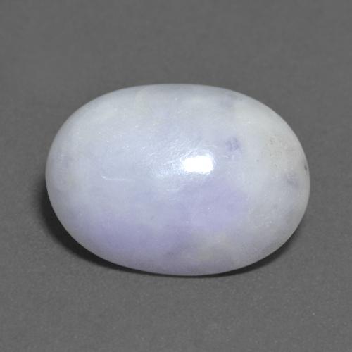 Jadeíta Violeta claro natural de 12.38 ct, Corte Óvalo, Opaco