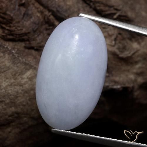 11.00ct Natural Verde claro Jadeíta, Ovalada, Translúcido