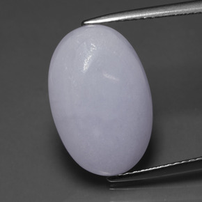 Jadeíta azul natural de 8,74 ct, corte óvalo, translúcido