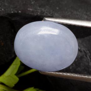 Jadeíta violeta natural de 5,51 ct, corte óvalo, translúcido