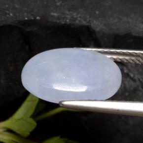 Jadeíta violeta natural de 5,51 ct, corte óvalo, translúcido
