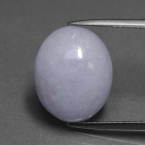 Jadeíta azul natural de 7,04 ct, corte óvalo, opaco