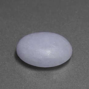 Jadeíta azul natural de 7,04 ct, corte óvalo, opaco