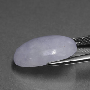 Jadeíta azul natural de 7,84 ct, corte óvalo, translúcido