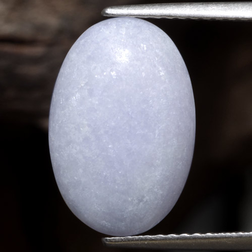Jadeíta violeta natural de 7,19 ct, corte óvalo, opaco