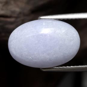 Jadeíta violeta natural de 7,19 ct, corte óvalo, opaco