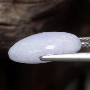 Jadeíta violeta natural de 7,19 ct, corte óvalo, opaco