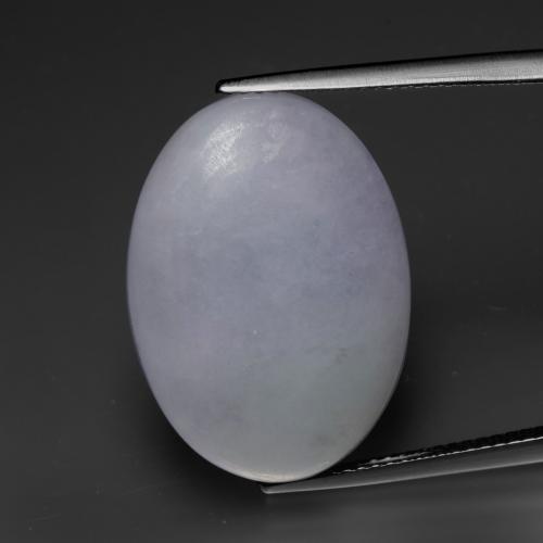 Jadeíta violeta natural de 20,43 ct, corte óvalo, opaco