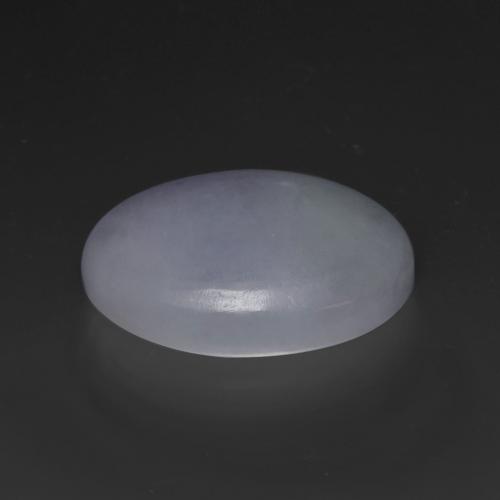 Jadeíta violeta natural de 20,43 ct, corte óvalo, opaco