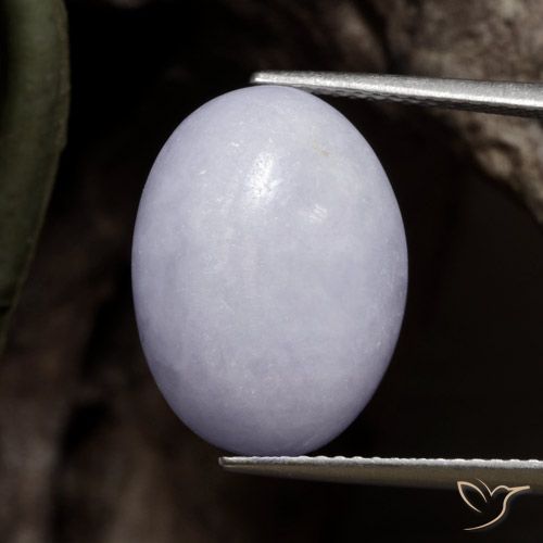 16.12ct Natural Violeta claro Jadeíta, Ovalada, Opaco