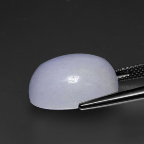 Jadeíta Lavanda natural de 21.40 ct, Ovalada, Opaco