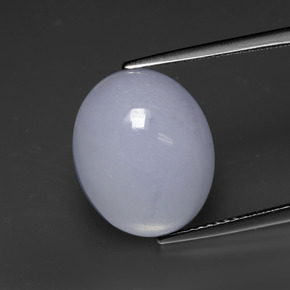 Jadeíta Lavanda natural de 14.60 ct, Ovalada, Opaco