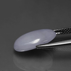 Jadeíta Lavanda natural de 4.38 ct, Corte Óvalo, Opaco