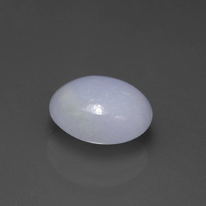 Jadeíta azul natural de 4,07 ct, corte óvalo, opaco