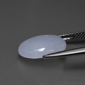 Jadeíta Lavanda natural de 3.97 ct, Corte Óvalo, Translúcido