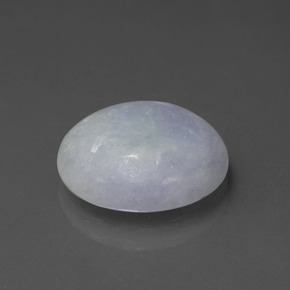 Jadeíta azul natural de 6,53 ct, corte óvalo, translúcido