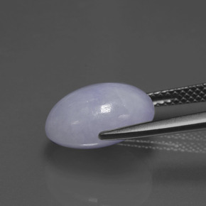 Jadeíta Lavanda natural de 6.57 ct, Corte Óvalo, Opaco