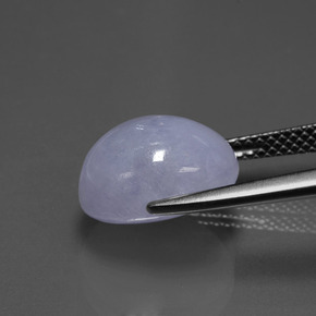 Jadeíta azul natural de 7,88 ct, corte óvalo, opaco