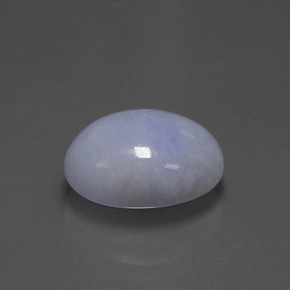 Jadeíta azul natural de 6,60 ct, corte óvalo, opaco